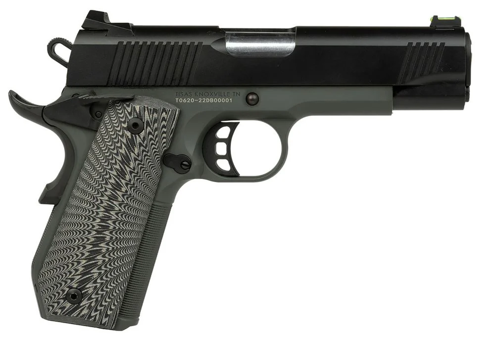 SDS Imports Tisas 1911 Yukon Compact Bobtail 10mm Grey Cerakote Frame Black Cerakote Slide Pistol