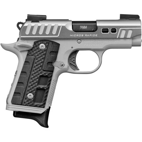 Kimber Micro 9 Rapide Black Ice 9mm Two-Tone Gray and Silver KimPro II Pistol